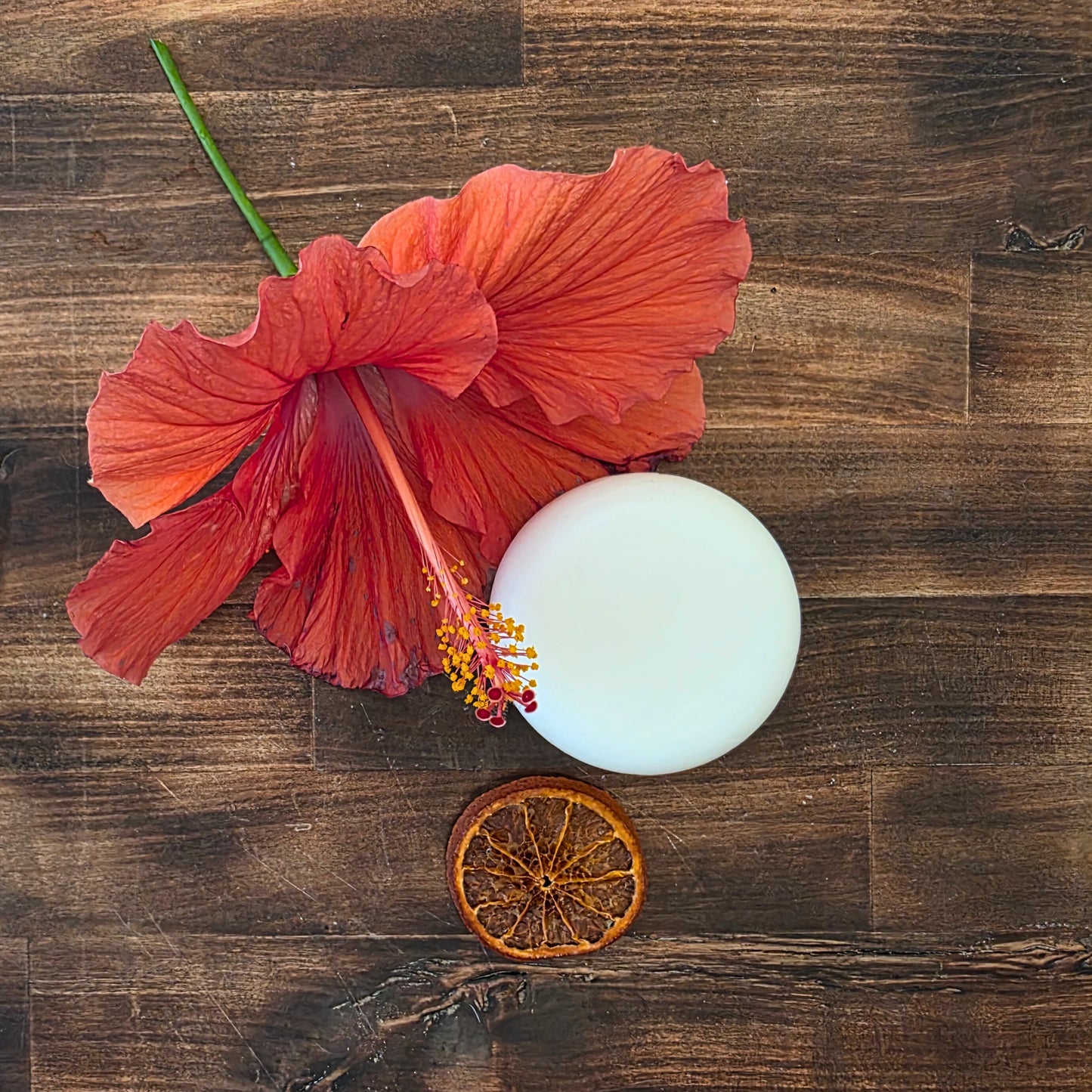 Orange-Hibiscus Shampoo Bar