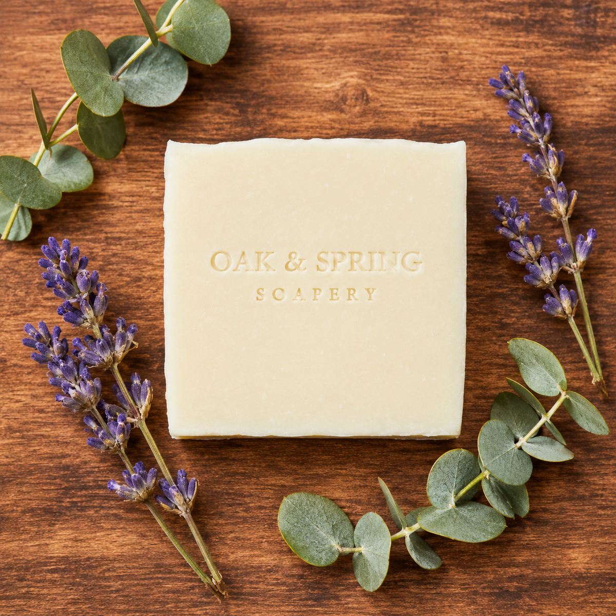 Lavender-Eucalyptus Essential Oil Soap