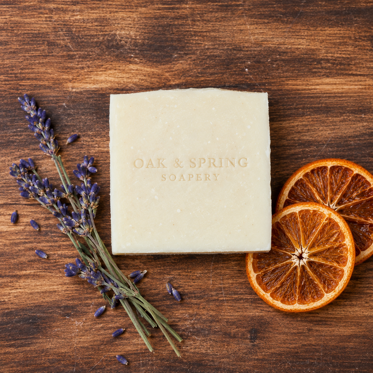 Lavender-Orange Essential Oil Soap